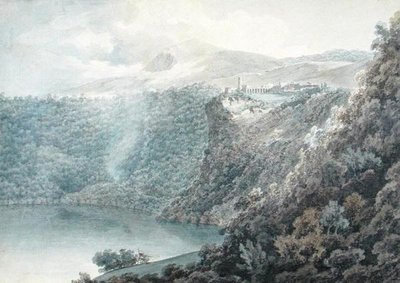 The Lake and Town of Nemi by John Robert Cozens