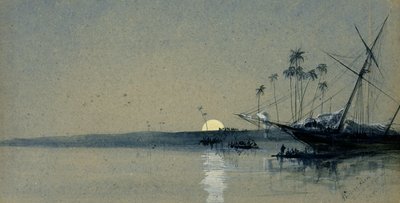 Shipping Slaves, West Coast of Africa by John Robert Mather