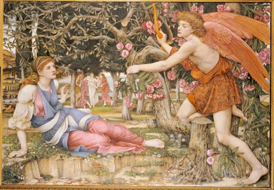 Love and the Maiden by John Roddam Spencer Stanhope