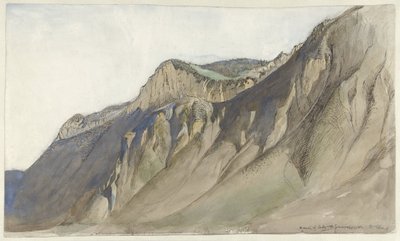 Mountain Ridge at Lake Geneva by John Ruskin