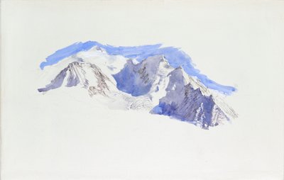 Mont Blanc from Saint-Martin-sur-Arve, October 1874 by John Ruskin