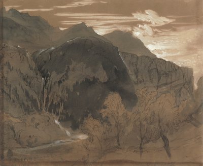 Mountainous Landscape by John Ruskin