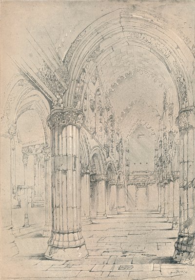 Roslin Chapel, 1838 by John Ruskin