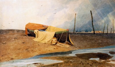 A Boat on the Beach by John Sell Cotman
