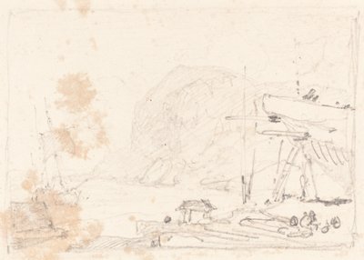 A Dry Dock by John Sell Cotman