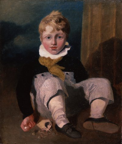 Boy at Marbles (Henry Cotman) by John Sell Cotman