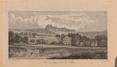 Castle of Argues from the Village by John Sell Cotman
