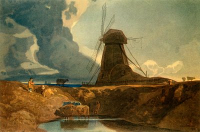 Draining Mill, Lincolnshire by John Sell Cotman