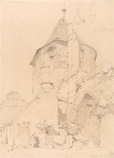Yarmouth, the North-west Tower by John Sell Cotman