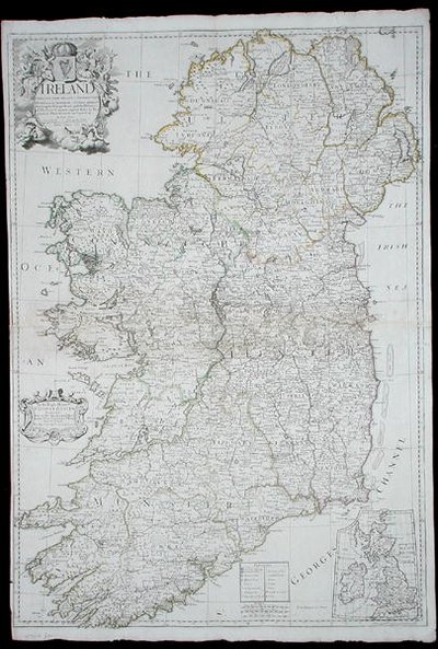 Map of Ireland by John Senex