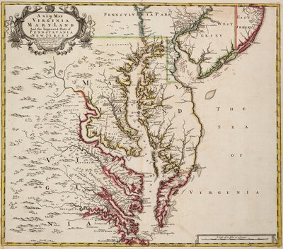 Map of Virginia by John Senex