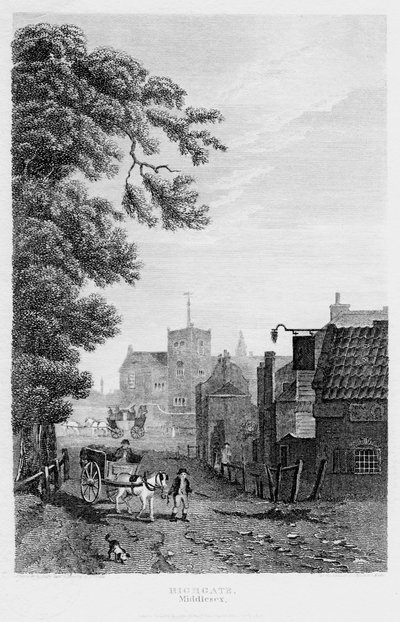 Highgate, London, 1814 by John Shury