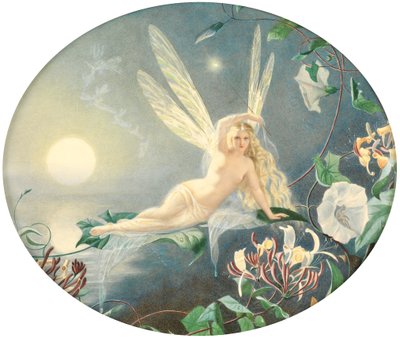 Fairy Resting on a Leaf, c.1860 by John Simmons