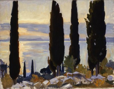 Cypress Trees at San Vigilio by John Singer Sargent