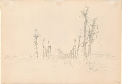 Devastated Landscape [verso], 1918 by John Singer Sargent