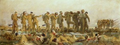 Gassed, an oil study, 1918-19 by John Singer Sargent