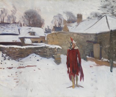 Mannikin in the Snow by John Singer Sargent