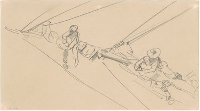 Men on a Spar, c. 1876 by John Singer Sargent