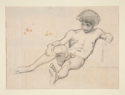 Reclining Nude Figure by John Singer Sargent