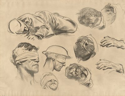 Studies for Gassed by John Singer Sargent