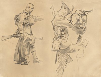 Studies for Gassed [recto] by John Singer Sargent