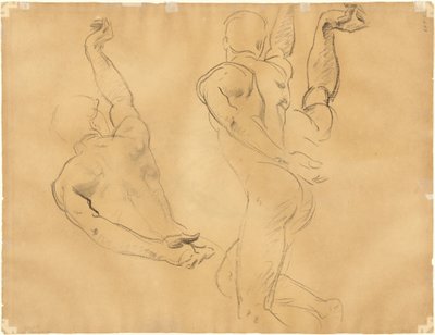 Studies of Male Nudes (verso) by John Singer Sargent