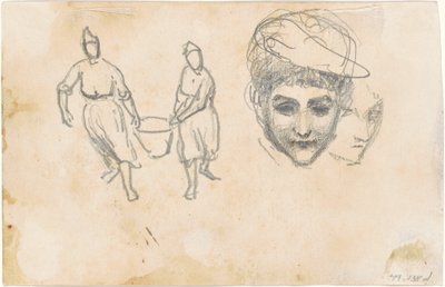Studies of Peasants [verso] by John Singer Sargent
