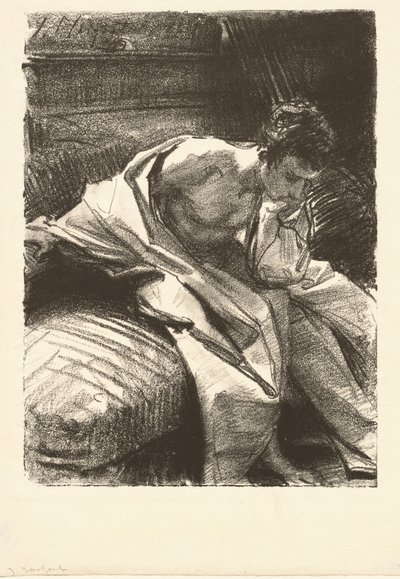 Study of a Seated Man by John Singer Sargent