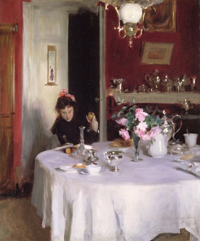 The Breakfast Table by John Singer Sargent