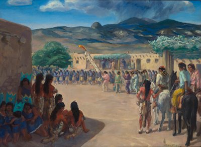 Dance at Cochiti Pueblo, New Mexico by John French Sloan