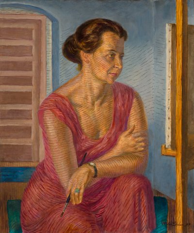 Helen at the Easel by John French Sloan