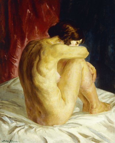 Nude Glancing Back by John French Sloan