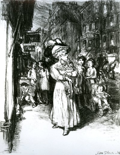 Sixth Avenue and 30th Street by John French Sloan
