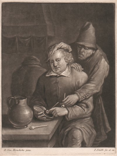 A Smoker Seated at Table by John Smith