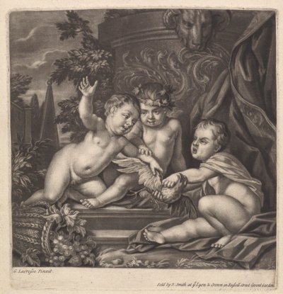 Children Fighting over a Bird by John Smith