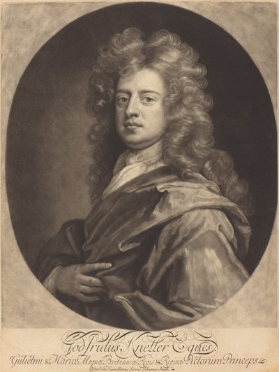 Godfrey Kneller by John Smith after Sir Godfrey Kneller