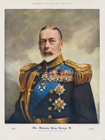 King George V by John St. Helier (after) Lander