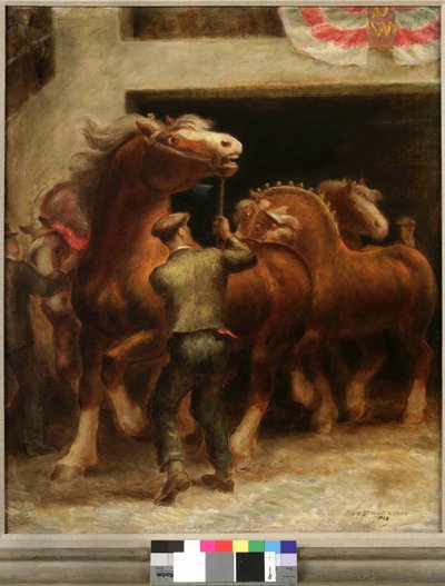 Belgian Stallions by John Steuart Curry