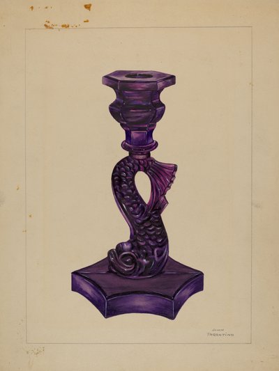 Dolphin Candlestick, c. 1936 by John Tarantino