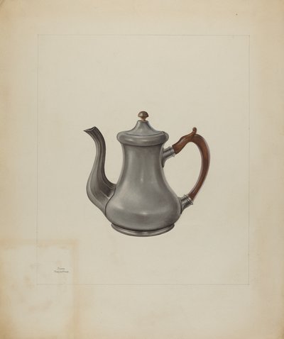 Pewter Teapot, 1935-1942 by John Tarantino