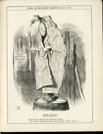 Illustration of John Tenniel in Punch by John Tenniel