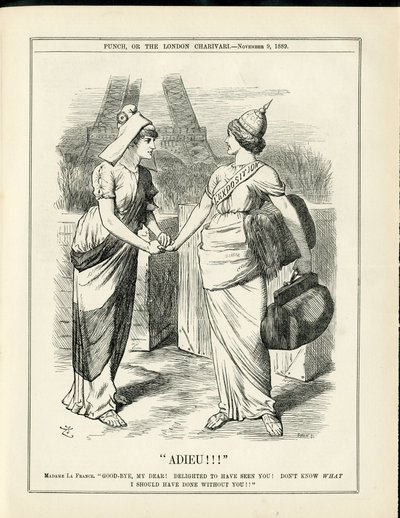 Illustration of John Tenniel in Punch by John Tenniel