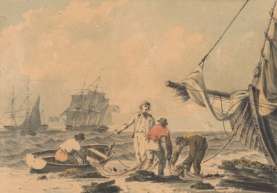 Coast Scene with Figures by John Thomas Serres