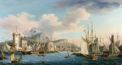 Leith Harbour by John Thomas Serres