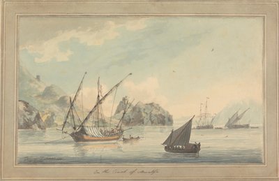 Shipping off the Coast at Amalfi by John Thomas Serres