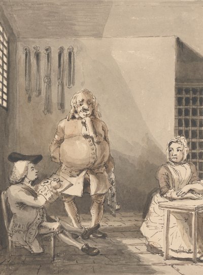 Hogarth Drawing Sarah Malcolm by John Thomas Smith