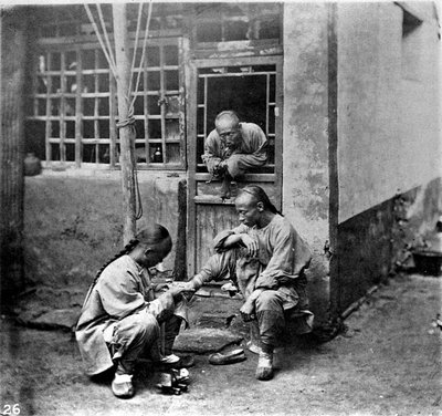 China, the pedicure, c.1870 (photo) by John Thomson
