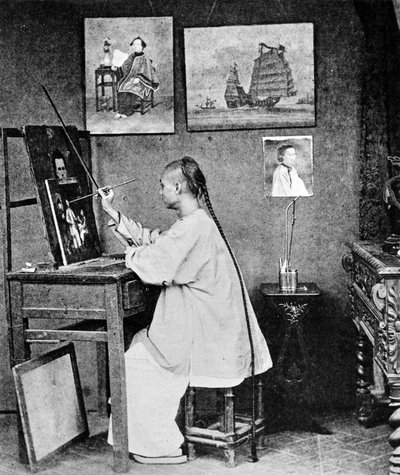 Lumqua, a Hong Kong artist, c.1870 by John Thomson