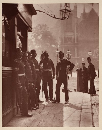 Recruiting Sergeants at Westminster by John Thomson
