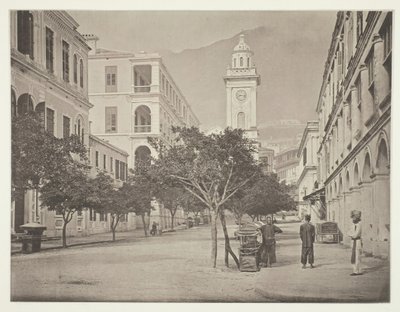 The Clock-Tower, Hong-Kong by John Thomson